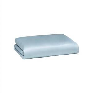NEW ETTITUDE signature sateen crib & toddler fitted sheet in starlight blue